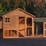 kippenhok holiday medium met aanbouwren en legnest kippenhok holiday medium met aanbouwren en legnest