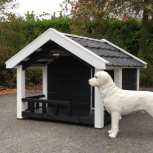 Hondenhok Reno met veranda, het ideale buitenhok voor uw hond