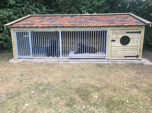 Hondenhok Rex 2XL met nachthok 441x182x163cm