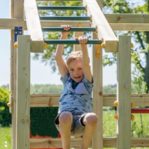 Klimtoestel Crossfit is uitgerust met een apenrek