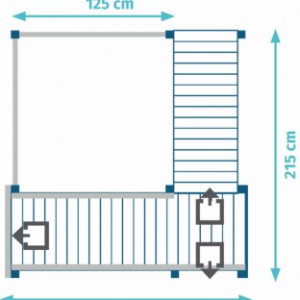 Plattegrond speeltoren Crossfit