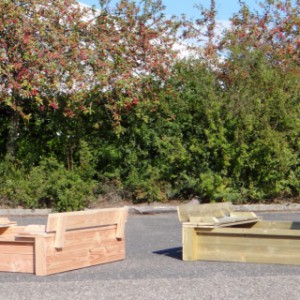 Houten zandbak Cubic Twist, ook verkrijgbaar in Douglashout