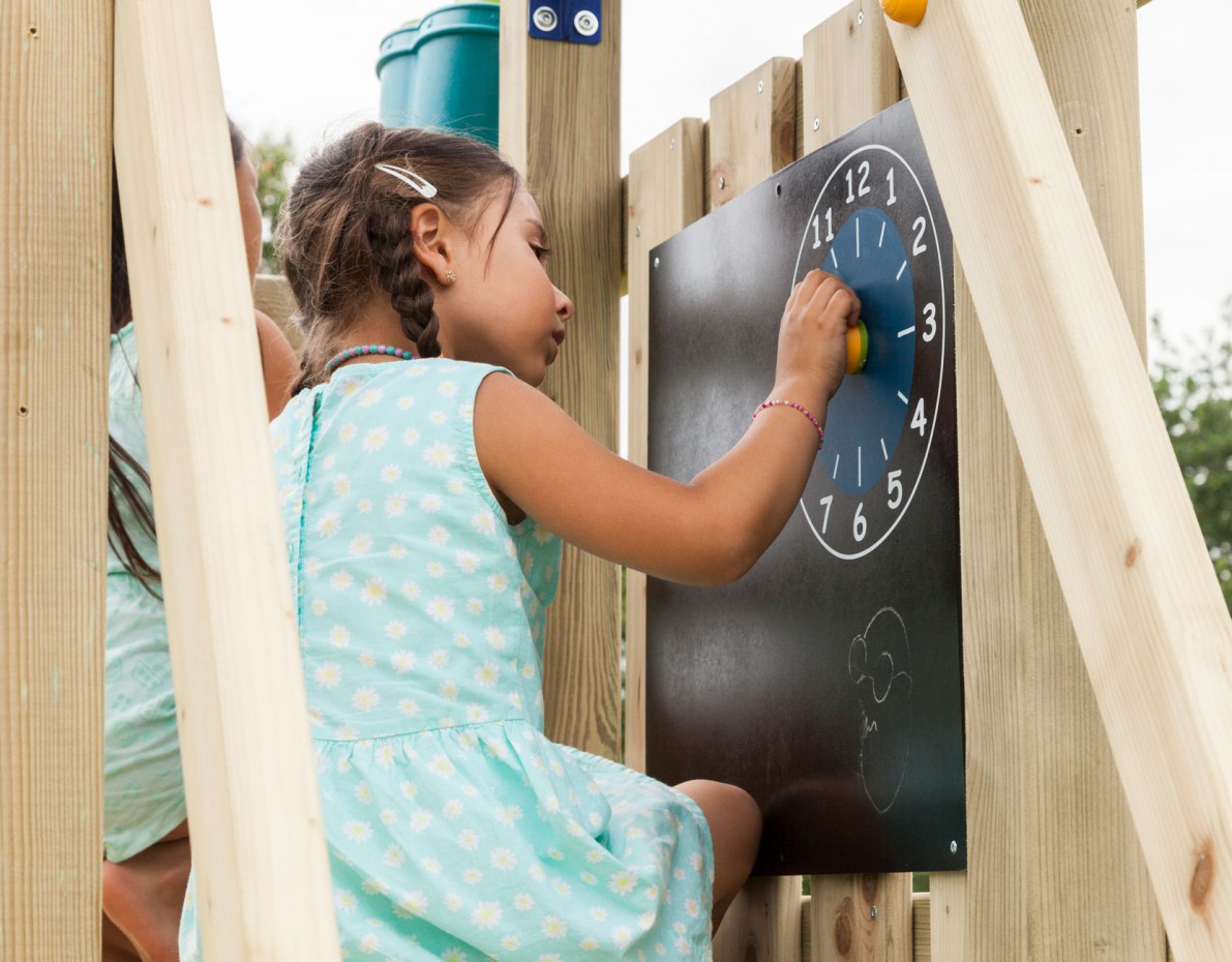 Bloedbad Erfenis Shipley Krijtbord met klok