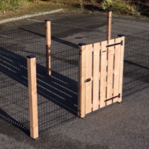 Afrastering Rectangle | Afrastering met houten poort