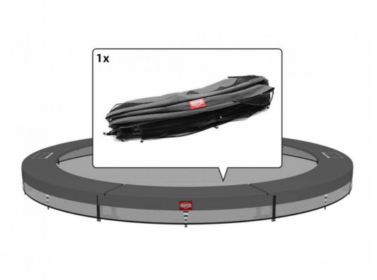 Trampolinerand BERG Champion InGround Grijs | voor ronde trampoline | 330 - 430 cm