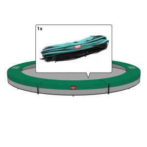 Trampolinerand BERG Champion InGround Groen | voor ronde trampoline | 270 - 430 cm