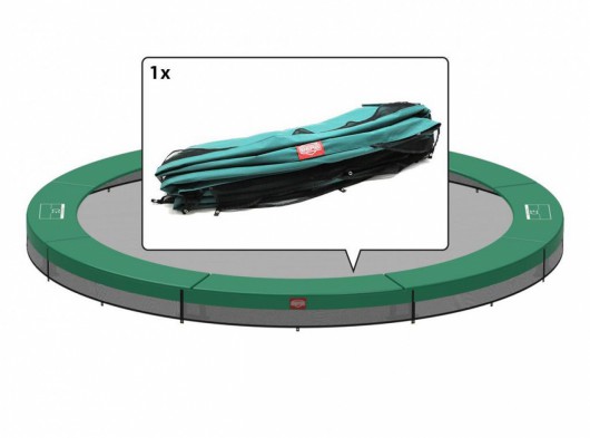 Trampolinerand BERG Favorit InGround - voor ronde trampoline - Groen