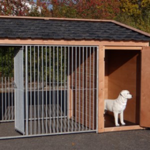 De hondenkennel Max 3 is voorzien van 2 ruime deuren