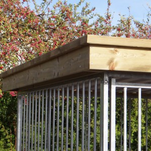 Kenneldak Lofty Extra geïmpregneerd t.b.v. kennels zonder houtkader kenneldiepte 150cm