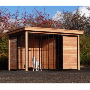 Kenneldak Luxe Douglashout (voor kennels met houtkader) kenneldiepte 218cm