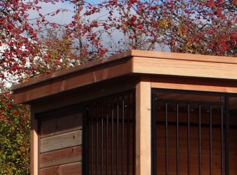 Kenneldak Luxe Douglashout (voor kennels met houtkader) kenneldiepte 218cm