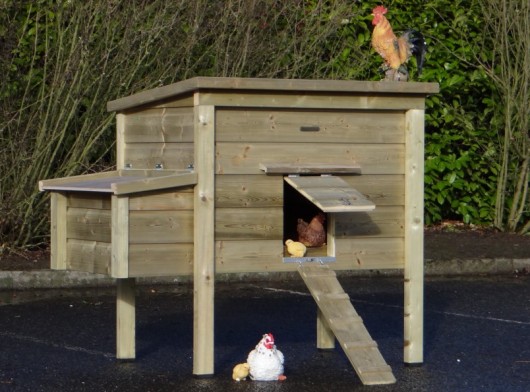 Kippenhok Chicky 2 met legnest Geïmpregneerd 145x84x125cm