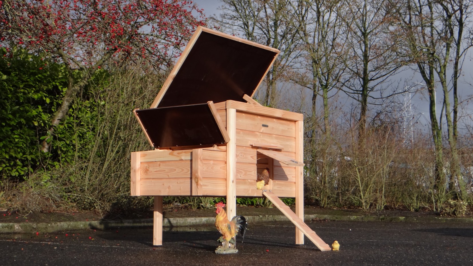 Kippenhok Chicky 2 Met Legnest Douglas 145x84x125cm