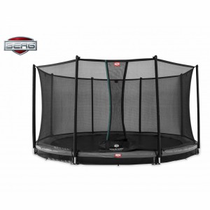 BERG InGround trampoline Favorit Grijs - met net Comfort 380cm
