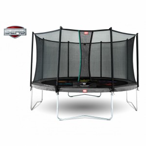BERG trampoline Favorit Levels Grijs - met net Comfort 430cm