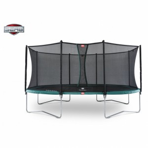 BERG trampoline Grand Favorit Groen - met net Comfort 430cm