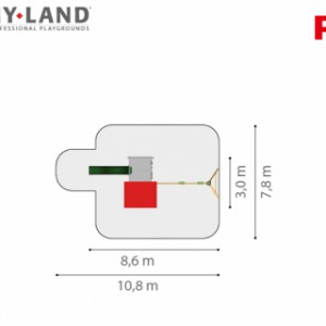 Hy-Land speeltoestel P3S met schommelaanbouw