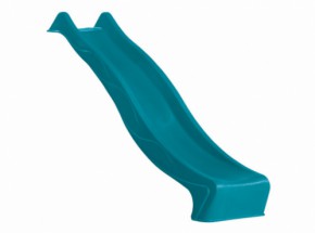 Glijbaan Turquoise, lengte 230cm model Rex plateauhoogte 120cm