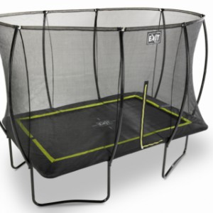 Rechthoekige trampoline met net - EXIT Silhouette