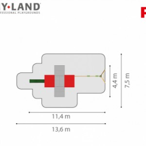 Hy-Land speeltoestel P7S met schommelaanbouw