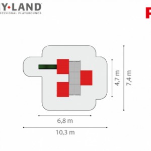 Hy-Land speeltoren P8 afmetingen