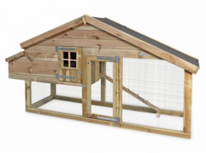 Groot Kippenhok Kippenhok Met Groot Nachthok