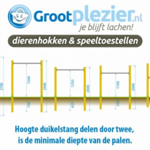 Hoever moet mijn duikelrek de grond in?