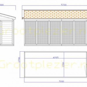 Tekening Flex 6.2 met dakpannen