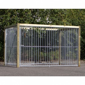 Hondenkennel Wood 3x2 meter