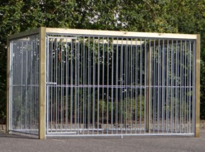 Hondenkennel Wood 3x2 meter