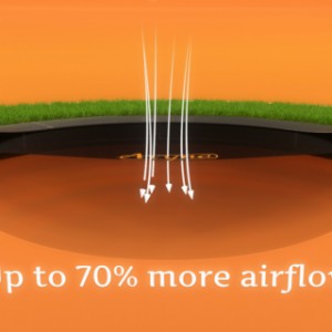 Trampoline Flatlevel Avyna - extra lucht doorlatende mat
