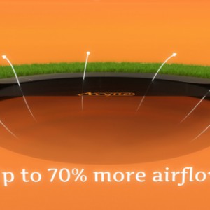 Trampoline Flatlevel Avyna - extra lucht doorlatende mat