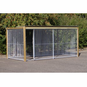 Hondenkennel FLINQ 4x2m met dak