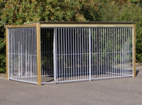 Hondenkennel FLINQ 4x2m met dak