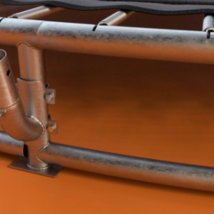 Frame en bevestiging veiligheidsnet