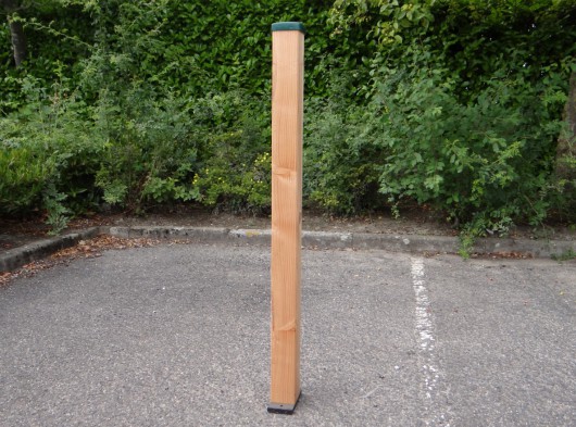 Afrasteringspaal Douglas voor harde ondergrond - groen 125 cm