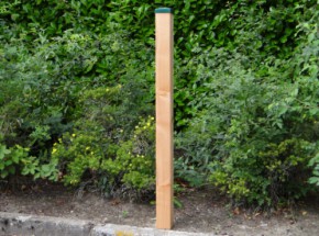 Afrasteringspaal Douglas voor zachte ondergrond - groen 200 cm