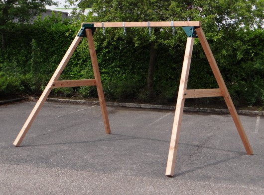 Stevig houten schommelframe