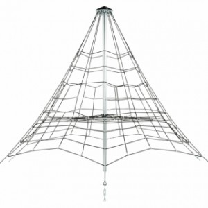 Klimnet Piramide in gewapend touw 3,5m