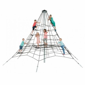 Klimnet Piramide in gewapend touw 3,5m