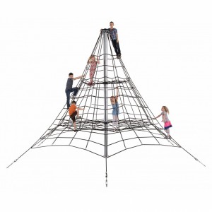 Klimnet Piramide in gewapend touw 4,5m