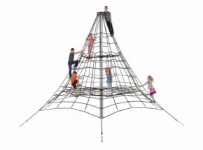 Klimnet Piramide in gewapend touw 4,5m