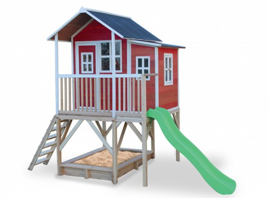 Speelhuis met glijbaan en zandbak - EXIT Loft 550