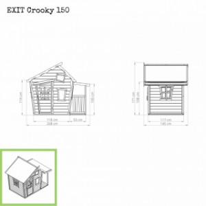 Speelhuisje Crooky 150 EXIT