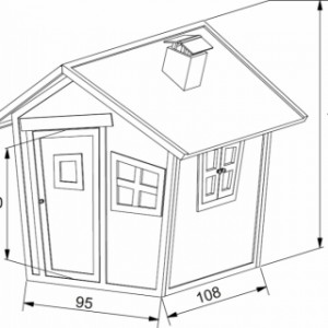 Speelhuisje Alice | afmetingen