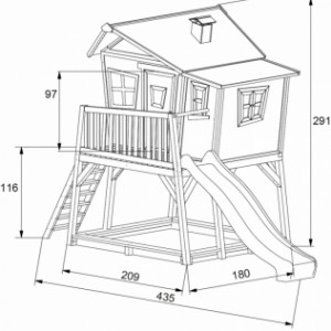 Speelhuis Max - afmetingen