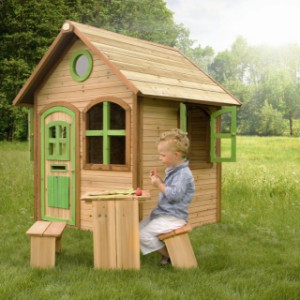 Houten speelhuisje Julia - picknickset optioneel