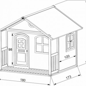 Speelhuis Milan - afmetingen