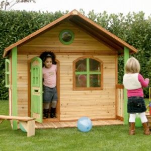 Speelhuis Milan - houten speelhuis voor in de tuin