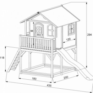 Speelhuis Marc - afmetingen